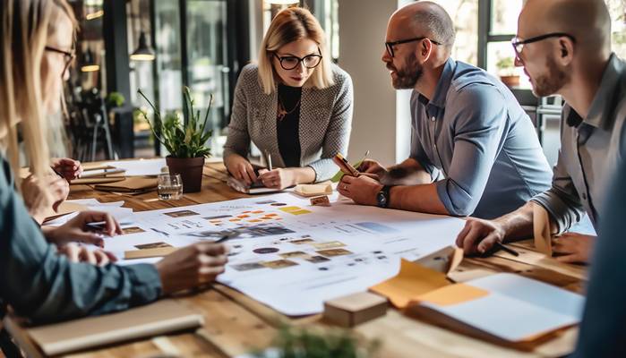 Die in der Agentur tätigen Werbefachleute werden meist Teil eines Teams, nur selten arbeitet einer allein an einem Projekt. (Foto: AdobeStock - 599920481  khwanchai)