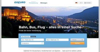 GoEuro im Fokus. (Foto: Screenshot, archive.org)