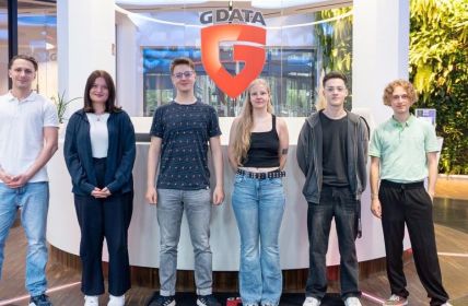 Sechs Auszubildende starten dreijährige Ausbildung bei G DATA (Foto: G DATA CyberDefense AG)