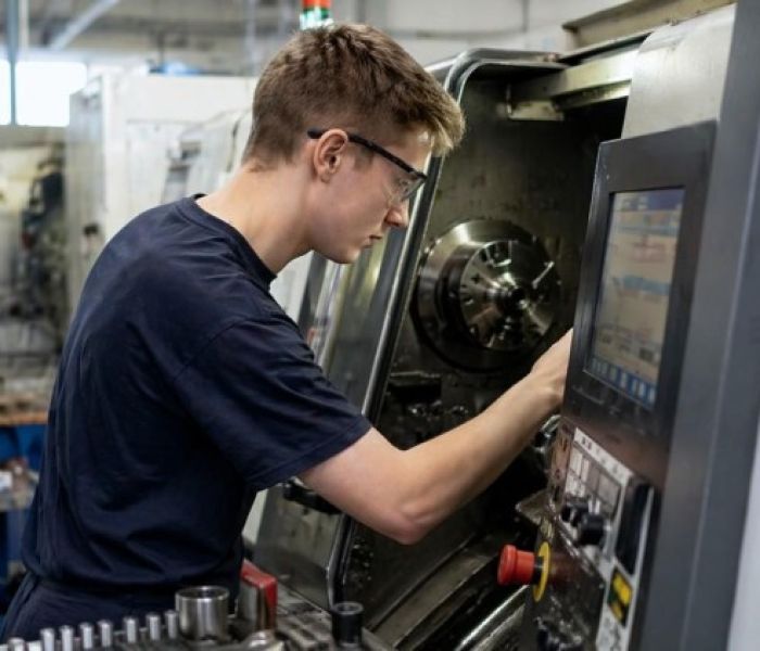 Ein Techniker f&uuml;hrt routinem&auml;&szlig;ige Wartungsarbeiten durch (Foto: twinC GmbH)