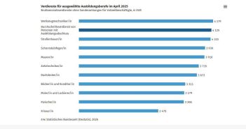 Destatis April 2025: Ausgebildete Vollzeitkräfte verdienen durchschnittlich 4.125 (Foto: destatis)